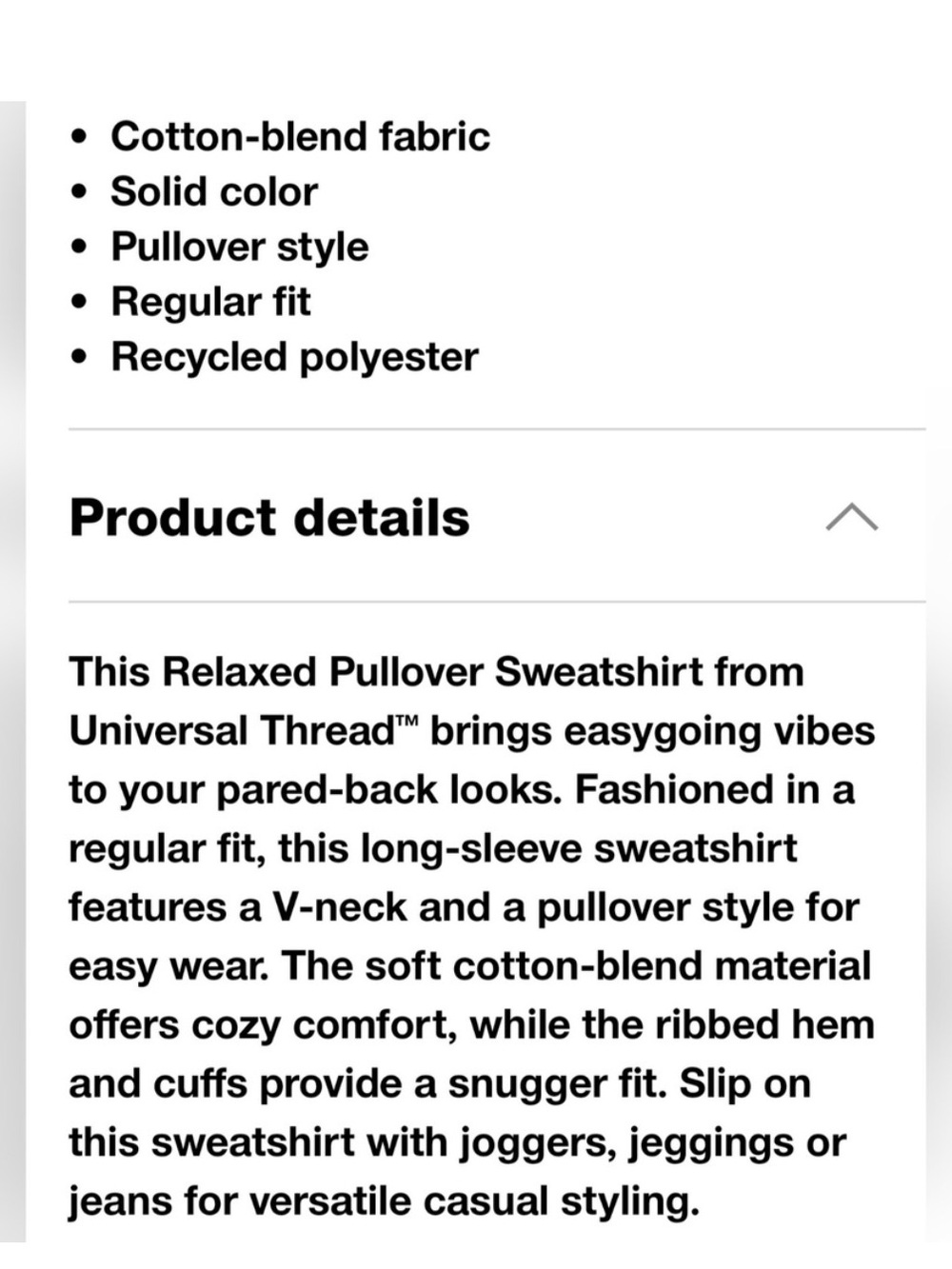 Universal Thread Like New Soft V Neck Women's White Sweatshirt XXL - Picture 5 of 10